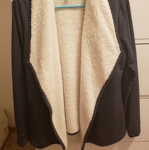 Fluffy sweater/tunic/cardigan